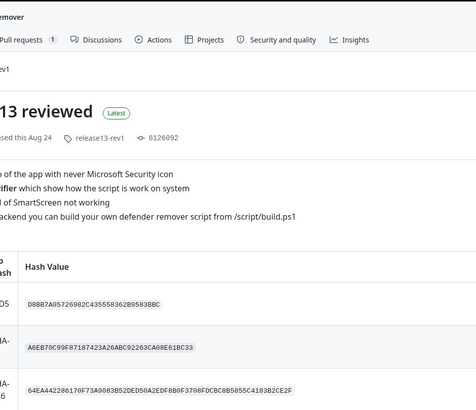 Defender Remover:约 8600 星开源工具,移除 Windows Defender 前先看清风险、还原方式和替代方案 Defender Remover:约 8600 星开源工具,移除 Windows Defender 前先看清风险、还原方式和替代方案