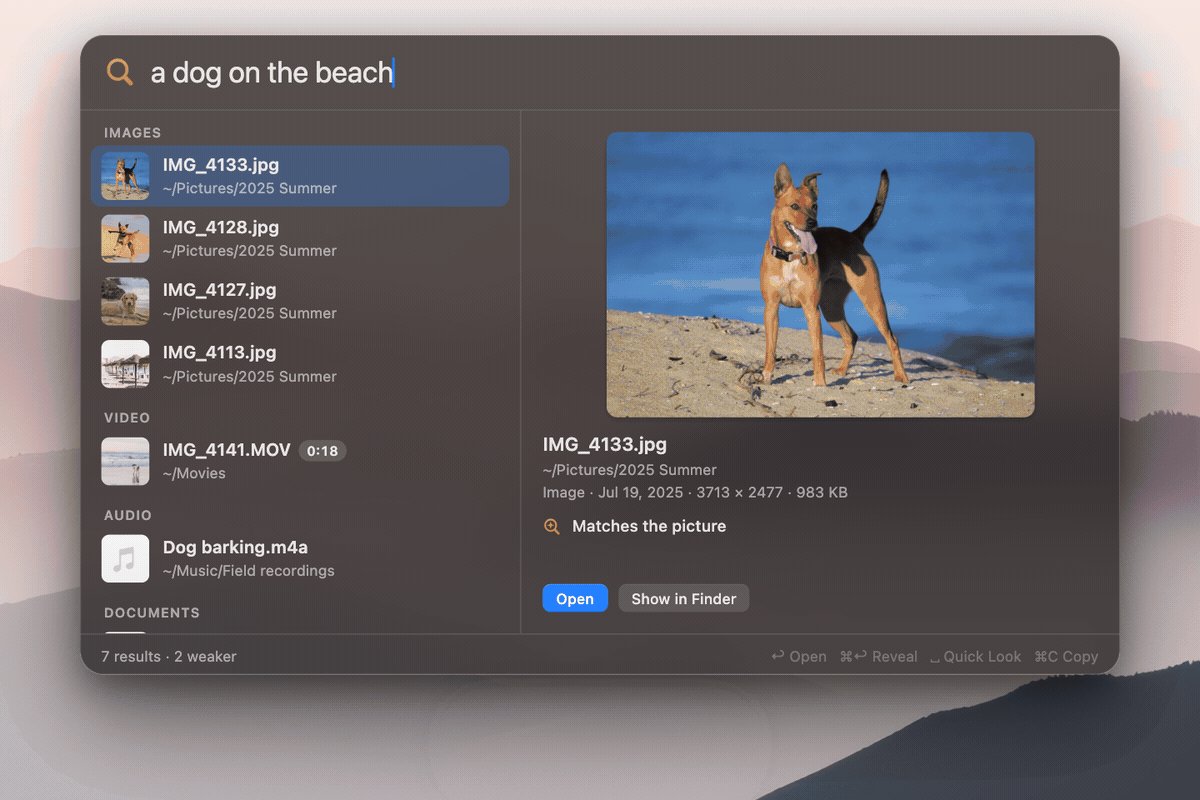 DigUp：用一句话搜遍 Mac 里的照片、PDF、录音和视频，全部在本机完成
