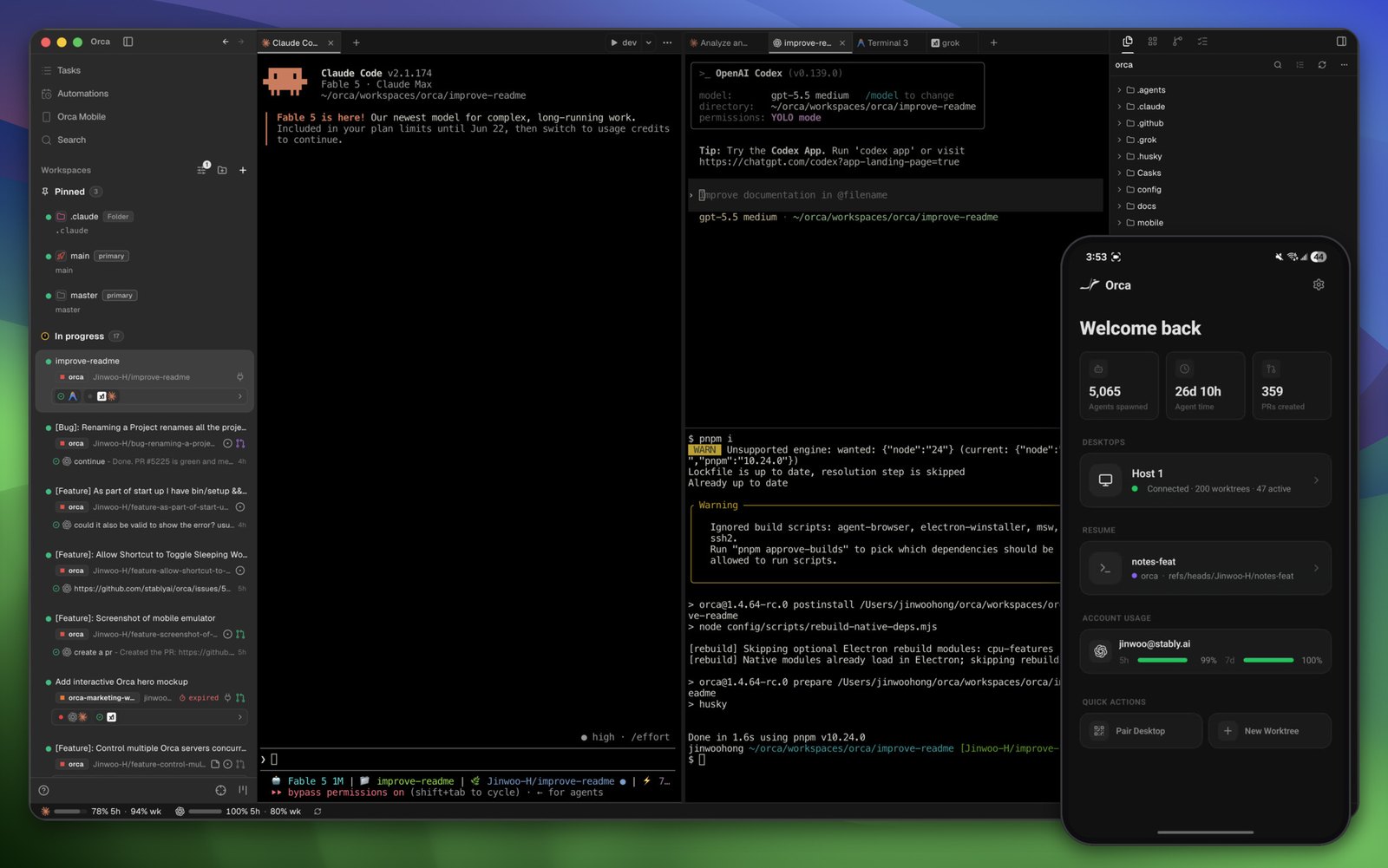 Orca：9.7 万星的开源 AI 编程 Agent 编排器，Claude Code、Codex 各开一个 worktree 并行干活